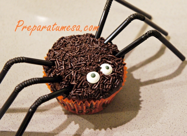 Cupcake araña Halloween