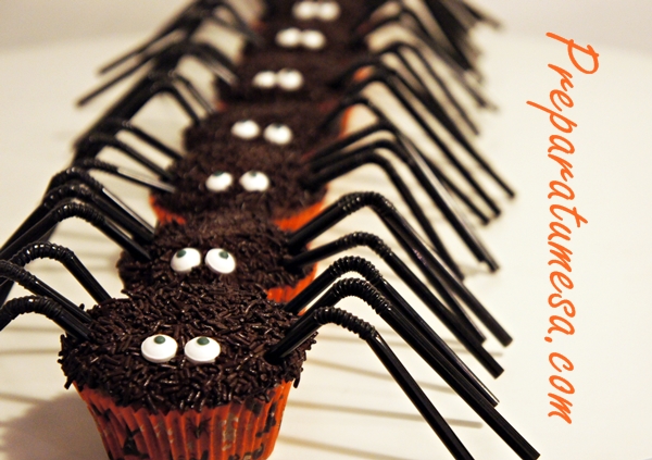 Cupcake araña Halloween